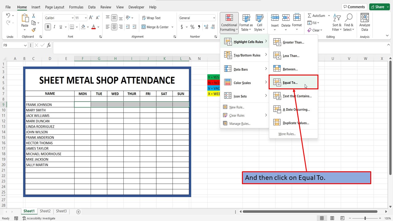 How To Get A Cell In Excel To Change Color Based On Its Value - Mark's ...