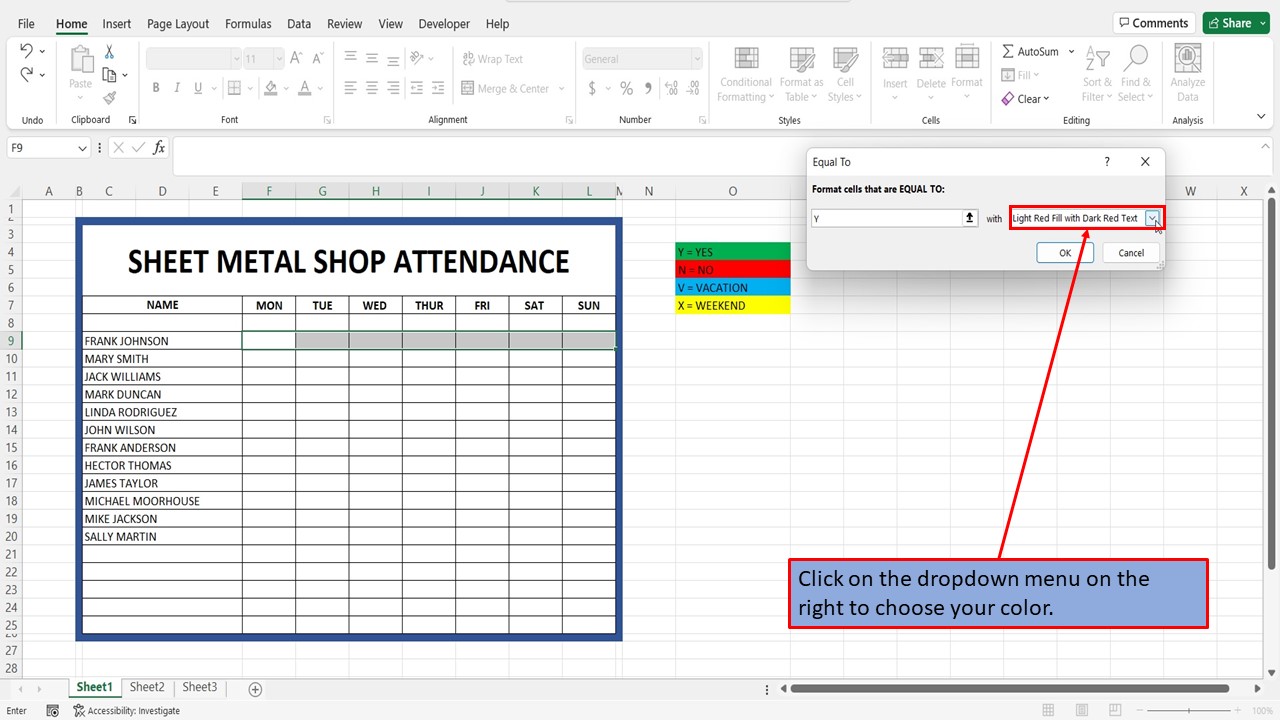 How To Get A Cell In Excel To Change Color Based On Its Value
