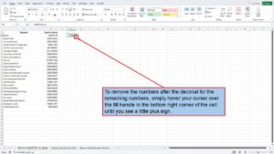 How To Remove Numbers After the Decimal in Excel