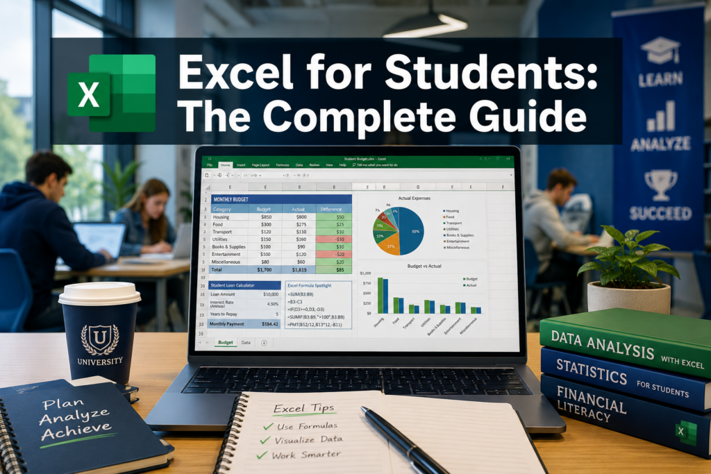 how to use excel for students