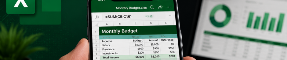 how to use excel in phone