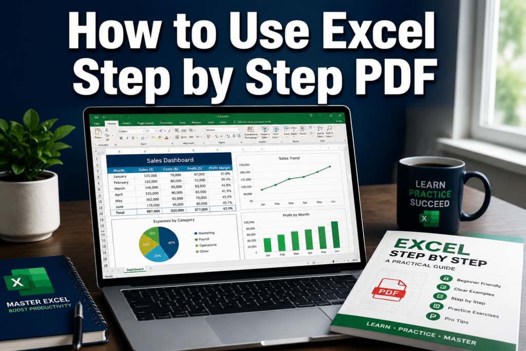how to use excel step by step pdf