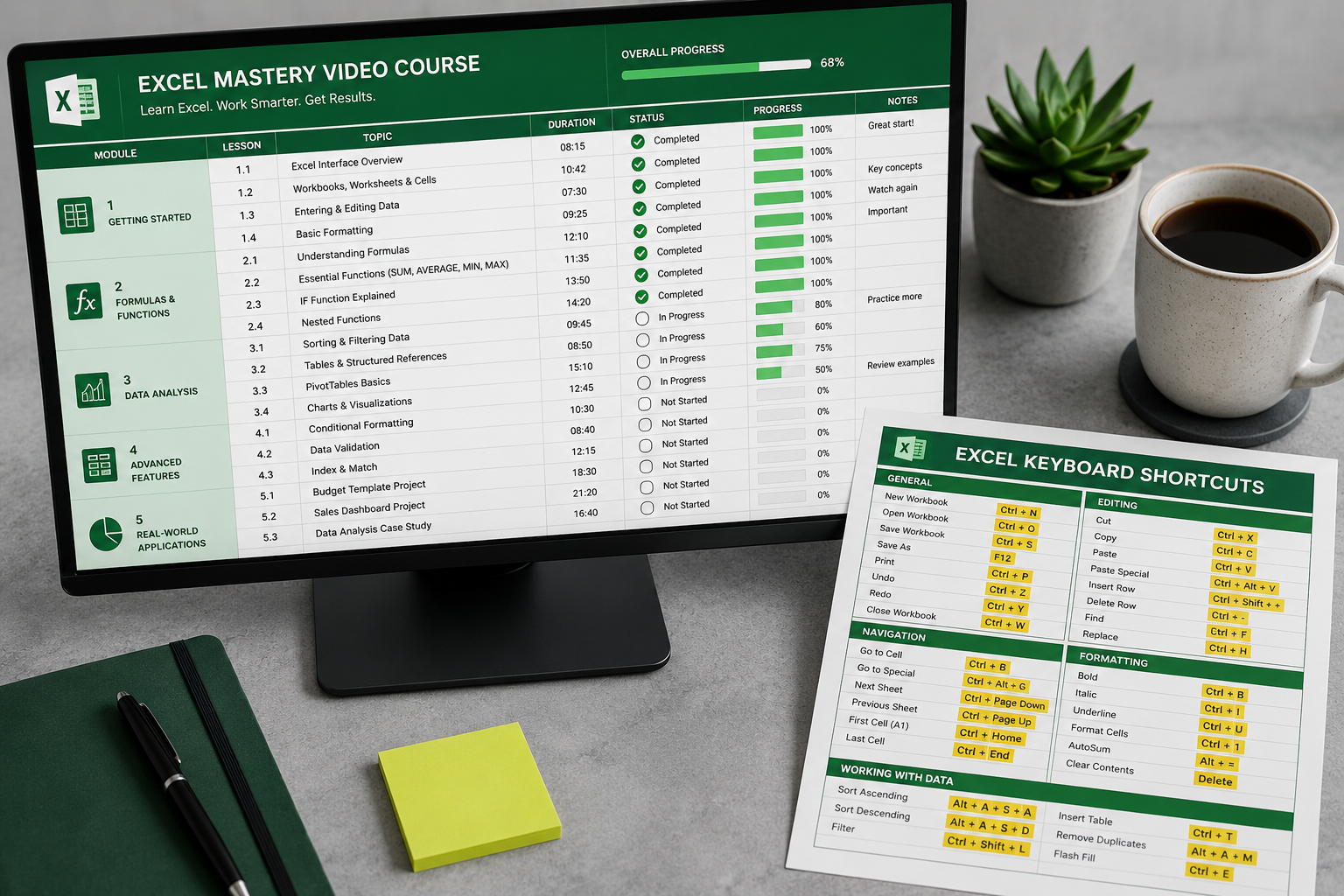 How to Practice Excel Skills After Watching Tutorial Videos