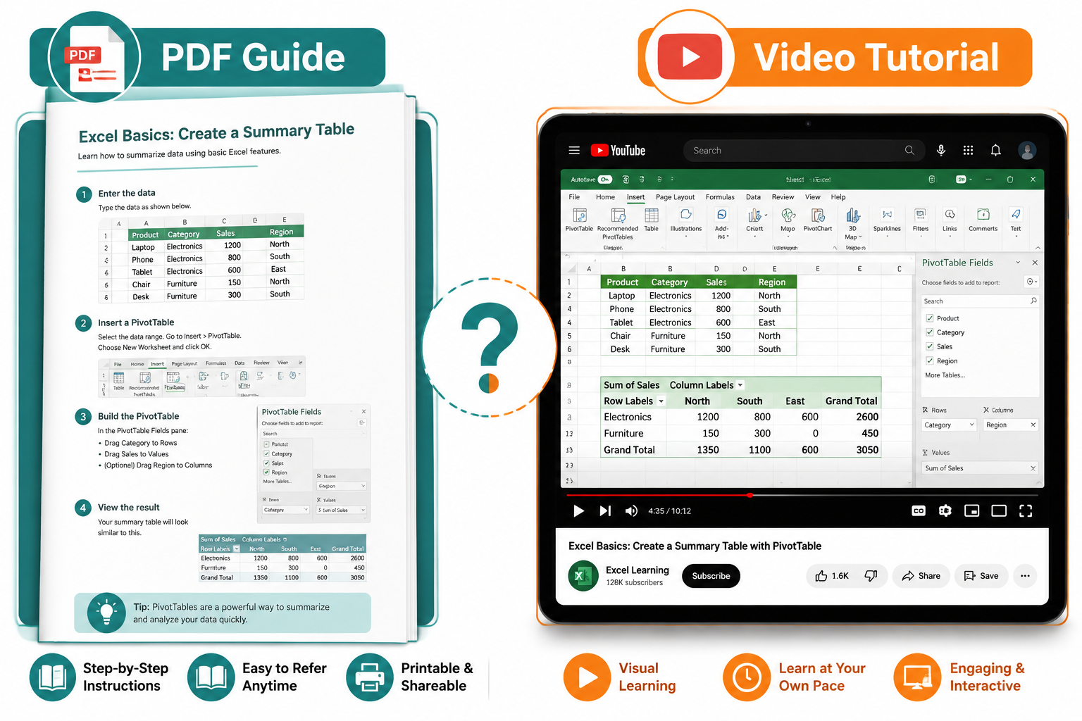 What Skills Can I Learn in an Excel PDF Tutorial?