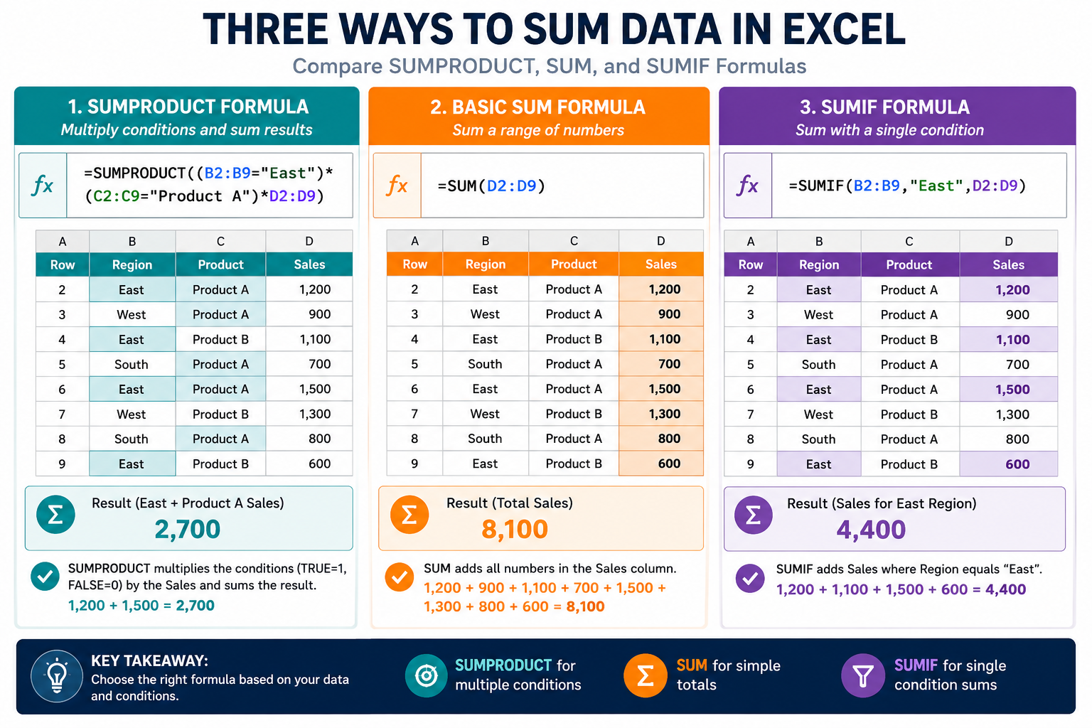 How to Calculate Total Cost in Excel Formula Using SUMPRODUCT