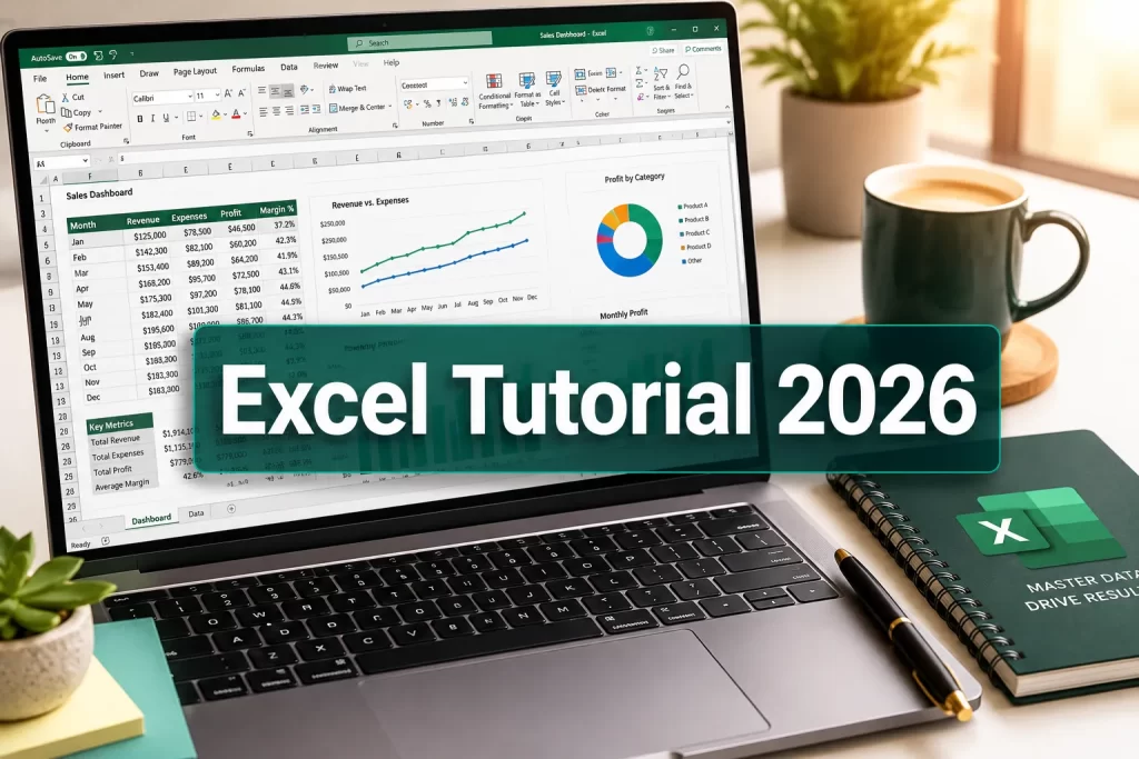 Excel Tutorial for 2026: A Step-by-Step Guided Project to Learn Core Features in One Weekend