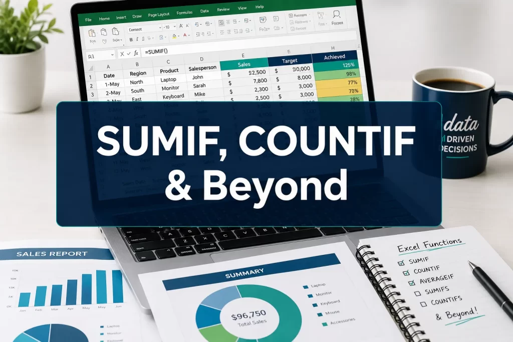 SUMIF, COUNTIF, and Beyond: Master Conditional Aggregation in Excel for Everyday Tasks