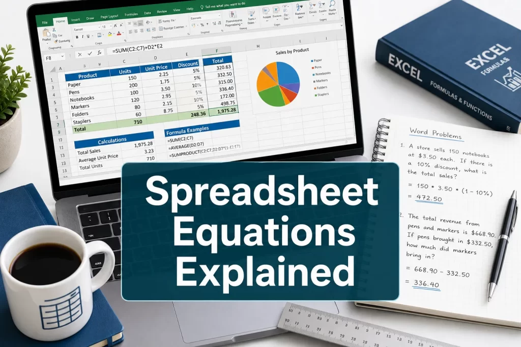 Spreadsheet Equations Explained: How to Turn Real-World Problems into Formulas in Excel