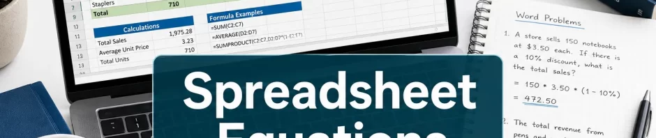 Spreadsheet Equations Explained: How to Turn Real-World Problems into Formulas in Excel