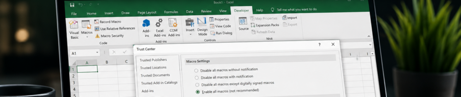 how to enable macros in excel