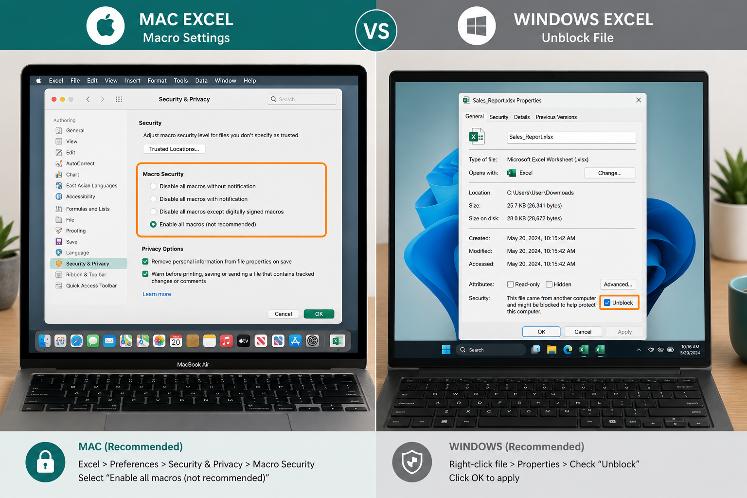 How to Enable Macros in Excel on Mac